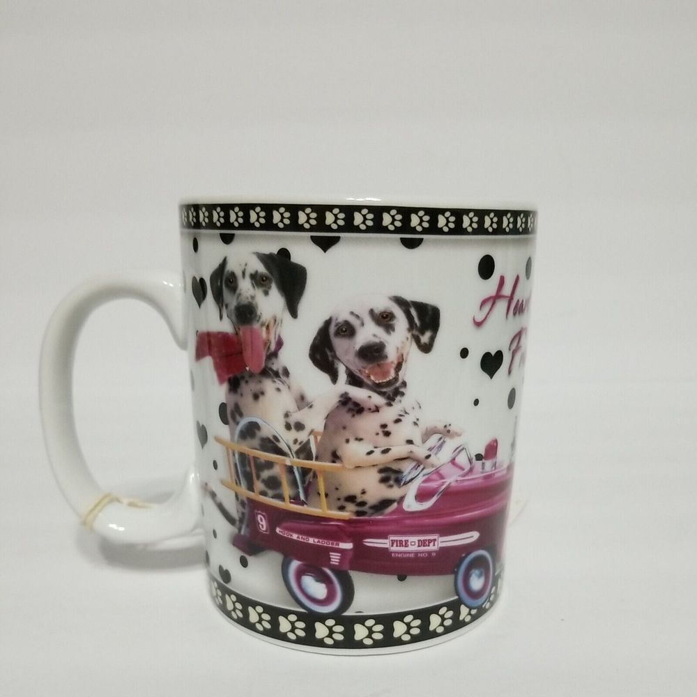 Travel Dog Blue Harbor Collection 18 OZ Coffee Mug Dalmatians‎ Friendship Dog